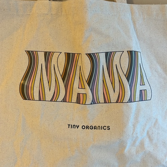 New Mama Tiny Organic Canvas Tote Bag Grocery Shopper - Picture 2 of 8